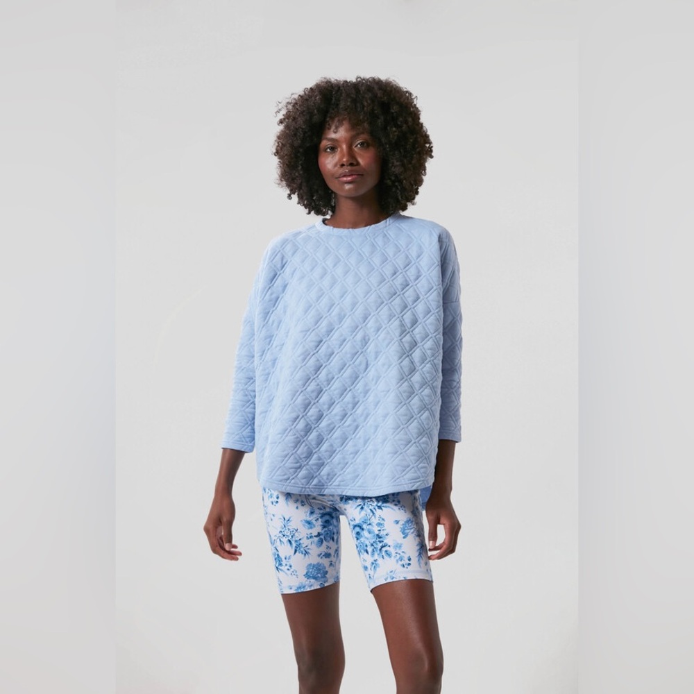 Tuckernuck Light Blue Quilted Sweatshirt